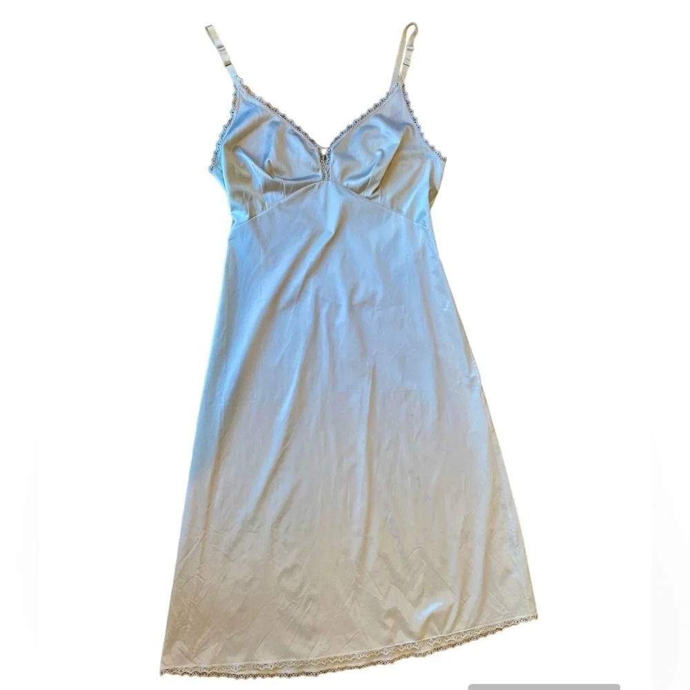 Elegant Cream Slip Dress